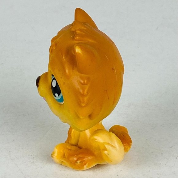 Littlest Pet Shop LPS Orange Brown Chow Chow Puppy Dog Pretend Play Toy 2005 - Picture 7 of 9